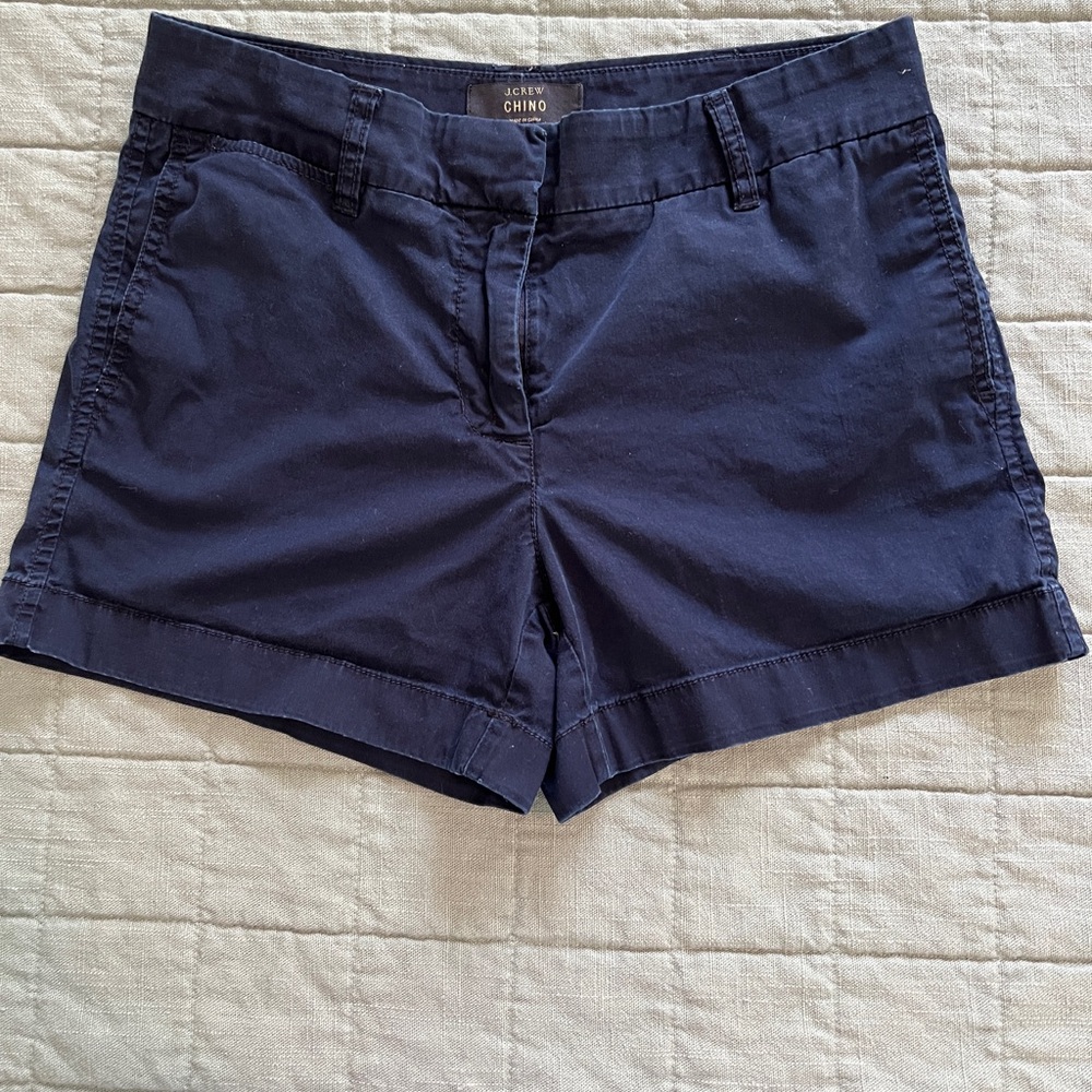 J. Crew Women's Dark Blue Chino Shorts